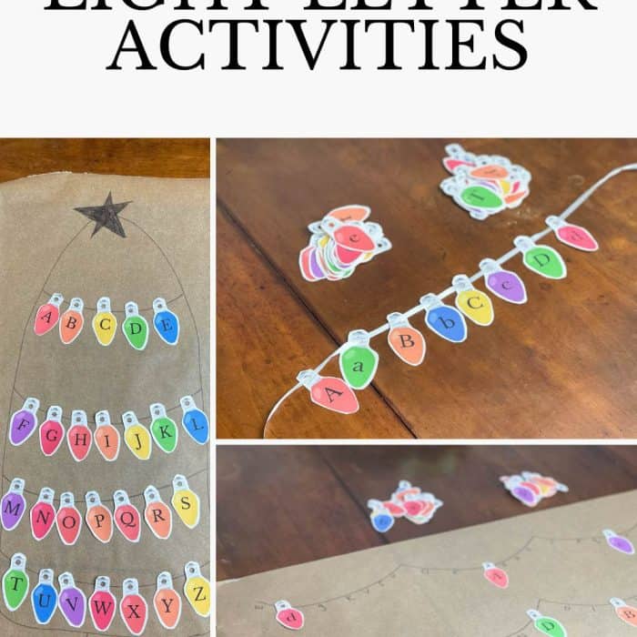 Christmas Light Letter Activity