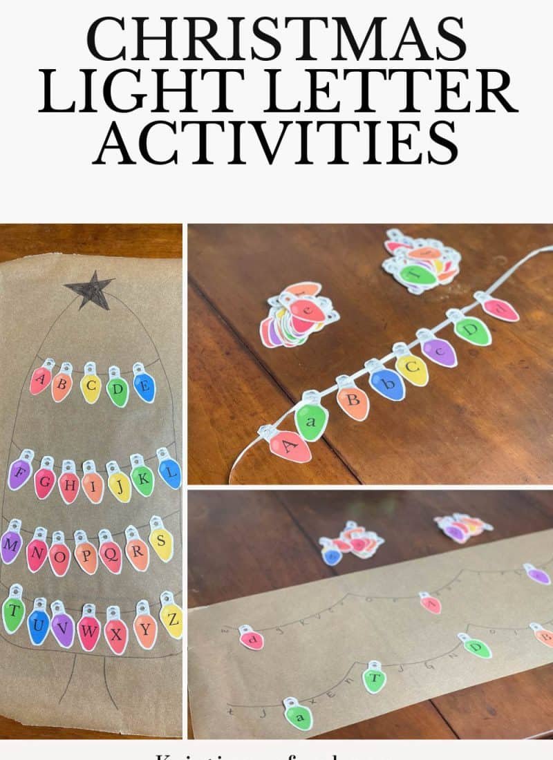 Christmas Light Alphabet Activity