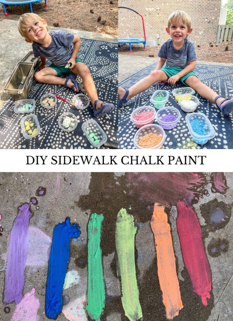 DIY Sidewalk Chalk Paint