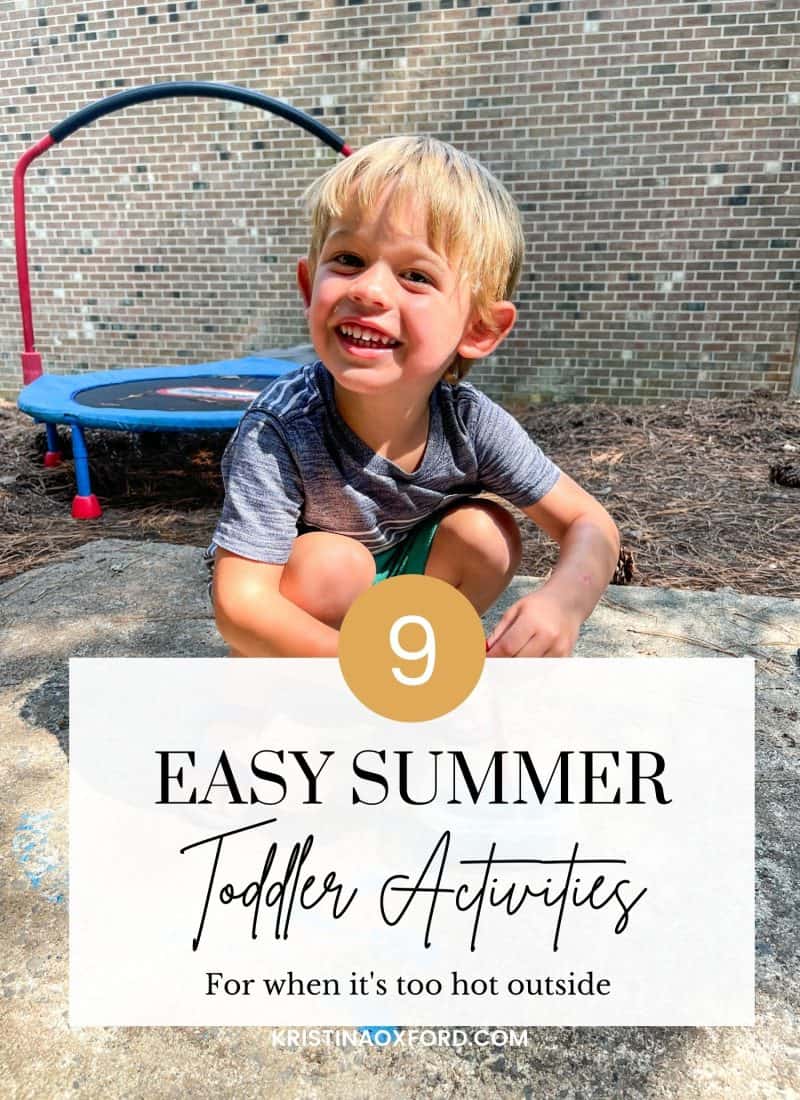 9 Easy Summer Toddler Activities