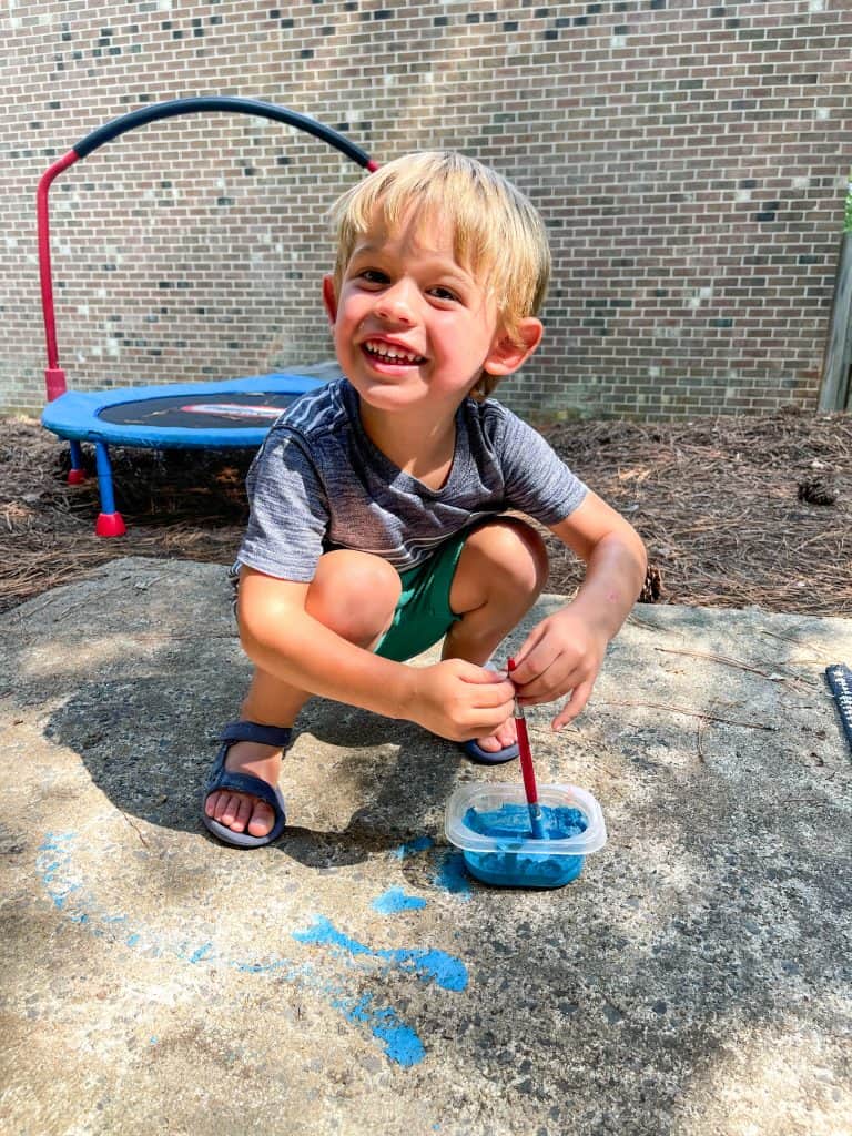 DIY Sidewalk Chalk Paint