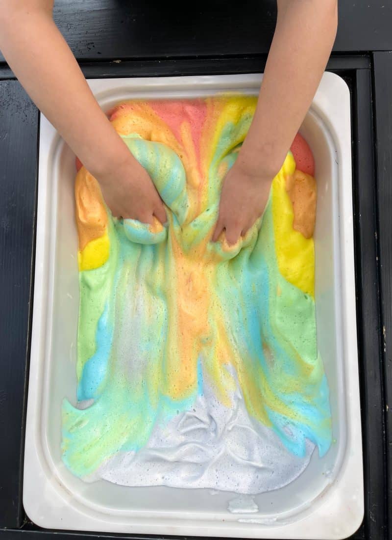 Preschool Rainbow Sensory Activity